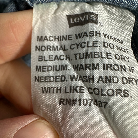 Men’s Levi’s Workwear Chambray Button Up Shirt XL (2003 Y2K) - Picture 9 of 10